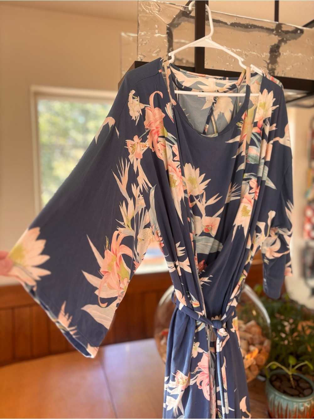 Flora by Flora Nikrooz Phoebe Wrap Robe, Kimono style with matching top - Picture 6 of 11
